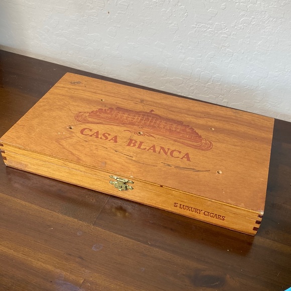 Casa Blanca cigar Box/collector wood box - Picture 2 of 6